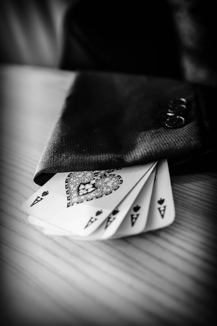 ace, sleeve, magician, cards, poker, spades, jacket, wood, black and white, cheating, magician, magician, poker, poker, cheating, cheating, cheating, cheating, cheating